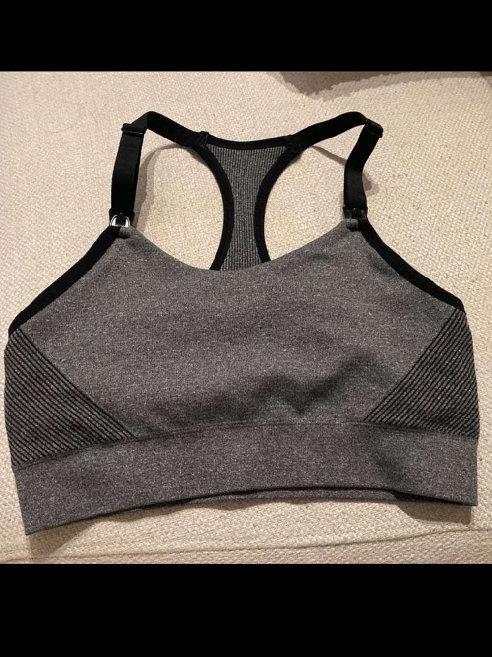 Auden Nursing Yoga Bra. Gray. Size S. EUC